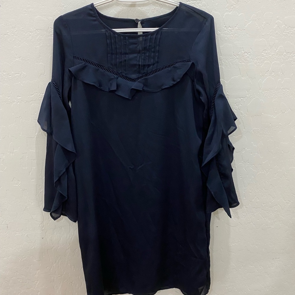 Loft Blue Long Sleeve dress
